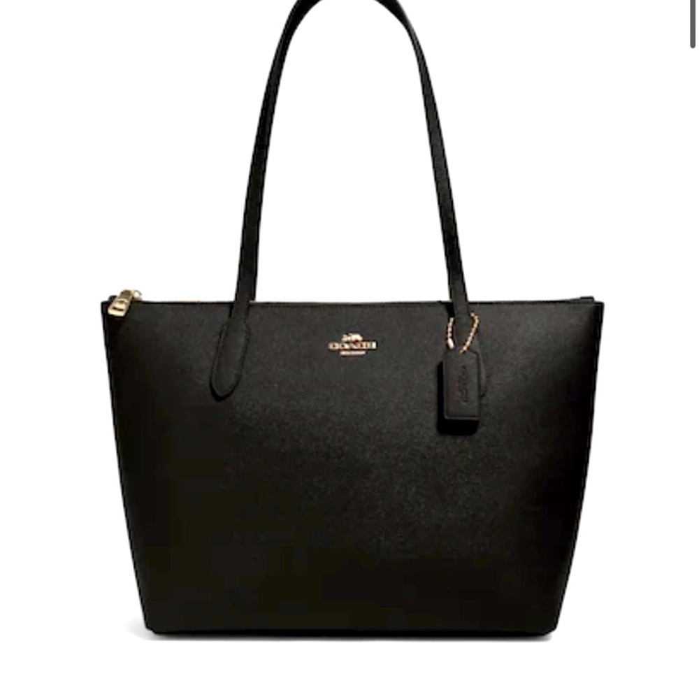 Coach zip top tote